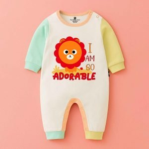 The Peppy Tend 100% Cotton Knit Full Sleeves I am So Adorable Printed Full Romper