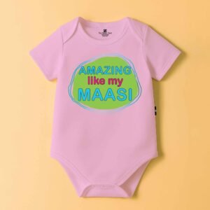The Peppy Tend 100% Cotton Knit Half Sleeves Amazing Like My Maasi Printed Half Onesie