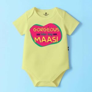The Peppy Tend 100% Cotton Knit Half Sleeves Gorgeous Like My Maasi Printed Half Onesie