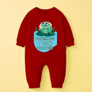 The Peppy Tend 100% Cotton Knit Full Sleeves Fabulous 2 Months Printed Full Romper