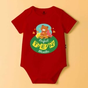 The Peppy Tend 100% Cotton Knit Half Sleeves Perfect 10 Months Printed Half Onesie
