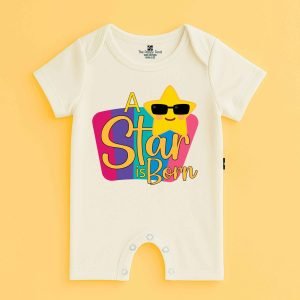 The Peppy Tend 100% Cotton Knit Half Sleeves A Star Is Born Printed Half Romper