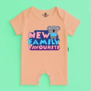 The Peppy Tend 100% Cotton Knit Half Sleeves New Family Favouirte Printed Half Romper