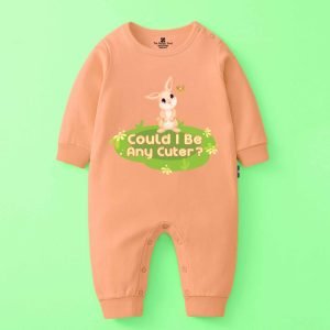 The Peppy Tend 100% Cotton Knit Full Sleeves Could I be Any Cuter ? Printed Full Romper