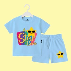 The Peppy Tend 100% Cotton Knit Half Sleeves A Star Is Born Printed T-Shirt Shorts Set