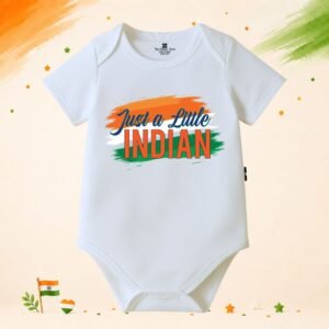 The Peppy Tend 100% Cotton Knit Half Sleeves Just a Little Indian Printed Half Onesie