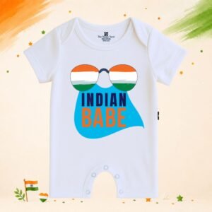 The Peppy Tend 100% Cotton Knit Half Sleeves Indian Babe Printed Half Romper