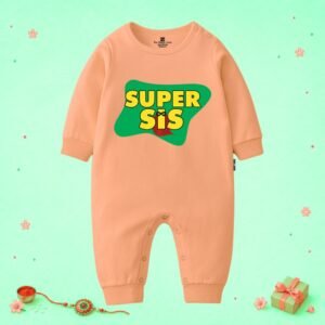 The Peppy Tend 100% Cotton Knit Full Sleeves Super Sis Printed Full Romper