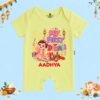 The Peppy Tend 100% Cotton Knit Half Sleeves My First Diwali Girl Printed Half Romper - Thumbnail Image 1