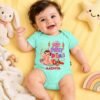 The Peppy Tend 100% Cotton Knit Half Sleeves My First Diwali Girl Printed Half Onesie - Thumbnail Image 2