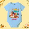 The Peppy Tend 100% Cotton Knit Half Sleeves My First Diwali Boy Printed Half Onesie - Thumbnail Image 1