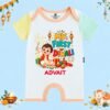 The Peppy Tend 100% Cotton Knit Half Sleeves My First Diwali Boy Printed Half Romper - Thumbnail Image 1