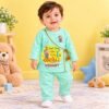 The Peppy Tend 100% Cotton Woven Full Sleeves Can't Keep Calm It's My 1st Diwali Printed Kurta Pyjama Set - Thumbnail Image 2