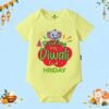 The Peppy Tend 100% Cotton Knit Half Sleeves Rocking My Diwali Look Printed Half Onesie - Thumbnail Image 1