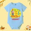 The Peppy Tend 100% Cotton Knit Half Sleeves Can't Keep Calm It's My 1st Diwali Printed Half Onesie - Thumbnail Image 1