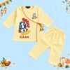 The Peppy Tend 100% Cotton Woven Full Sleeves Mini Rocket Printed Kurta Pyjama Set - Thumbnail Image 1