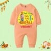 The Peppy Tend 100% Cotton Knit Full Sleeves Can't Keep Calm It's My 1st Diwali Printed Full Romper - Thumbnail Image 1