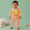 The Peppy Tend 100% Cotton Knit Full Sleeves Can't Keep Calm It's My 1st Diwali Printed Full Romper - Thumbnail Image 2