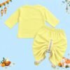 The Peppy Tend 100% Cotton Knit Full Sleeves Happy Diwali Printed Kurta Dhoti Set - Thumbnail Image 4