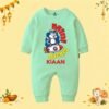 The Peppy Tend 100% Cotton Knit Full Sleeves Mini Rocket Printed Full Romper - Thumbnail Image 1