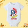 The Peppy Tend 100% Cotton Knit Half Sleeves Mini Rocket Printed Half Onesie - Thumbnail Image 1