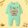 The Peppy Tend 100% Cotton Knit Full Sleeves My 1st Diwali Printed Full Romper - Thumbnail Image 1