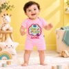 The Peppy Tend 100% Cotton Knit Half Sleeves Ghar Ki Lakshmi Printed Half Romper - Thumbnail Image 2