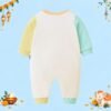 The Peppy Tend 100% Cotton Knit Full Sleeves Lights.Camera.Action Happy Diwali Printed Full Romper - Thumbnail Image 3