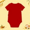 The Peppy Tend 100% Cotton Knit Half Sleeves My 1st Diwali Printed Half Onesie - Thumbnail Image 3
