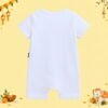 The Peppy Tend 100% Cotton Knit Half Sleeves Lights.Camera.Action Happy Diwali Printed Half Romper - Thumbnail Image 3