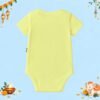 The Peppy Tend 100% Cotton Knit Half Sleeves My 1st Diwali Printed Half Onesie - Thumbnail Image 3