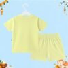 The Peppy Tend 100% Cotton Knit Half Sleeves Chota Packet Bada Dhamaka Printed T-Shirt Shorts Set - Thumbnail Image 3