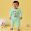 The Peppy Tend 100% Cotton Knit Full Sleeves My 1st Diwali Printed Full Romper - Thumbnail Image 2