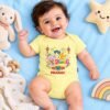 The Peppy Tend 100% Cotton Knit Half Sleeves My 1st Diwali Printed Half Onesie - Thumbnail Image 2